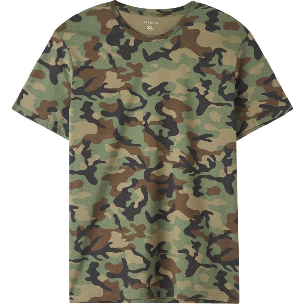 t-shirt Terranova verde military