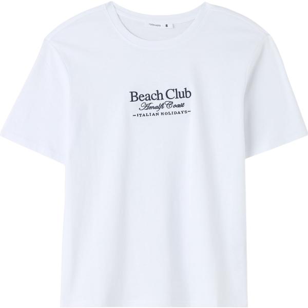 t-shirt Terranova bianco con stampe
