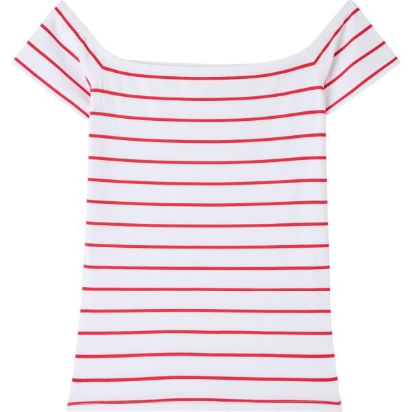 t-shirt Terranova bianco a righe