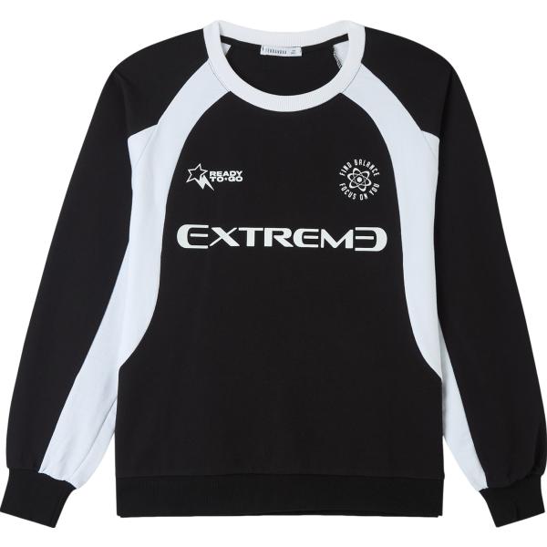 felpe sportive Terranova nero con stampe