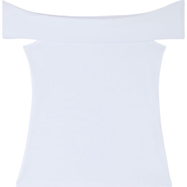 top Terranova bianco tinta unita