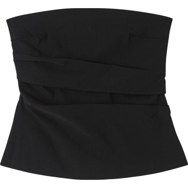 top Terranova nero tinta unita