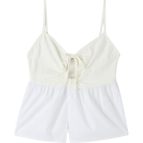 top Terranova bianco tinta unita