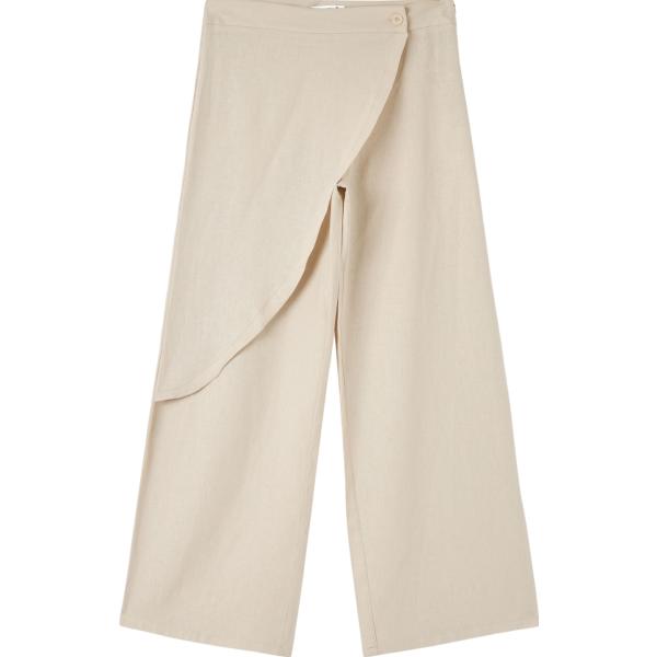 pantaloni Terranova bianco tinta unita