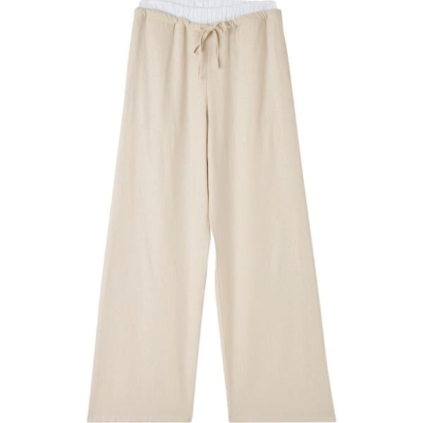 pantaloni Terranova bianco tinta unita
