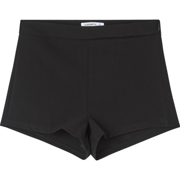 pantaloni corti Terranova nero tinta unita