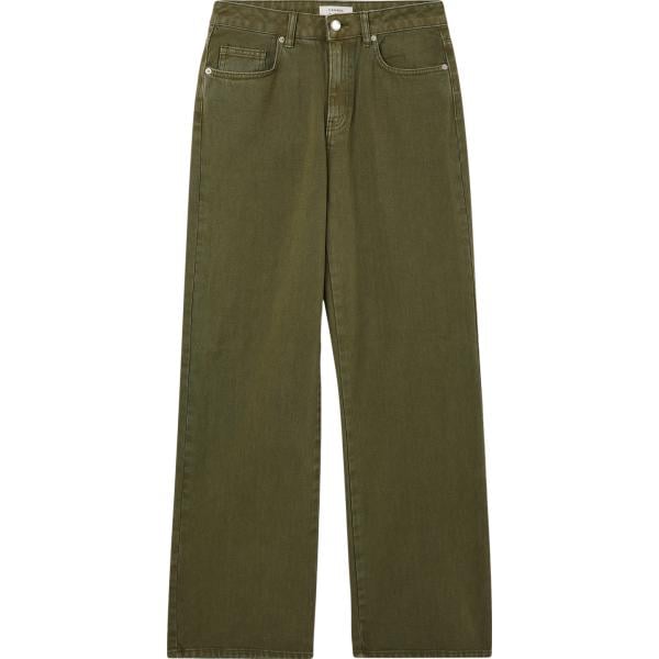 pantaloni Terranova verde tinta unita