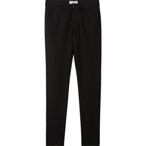 pantaloni chino Terranova nero tinta unita