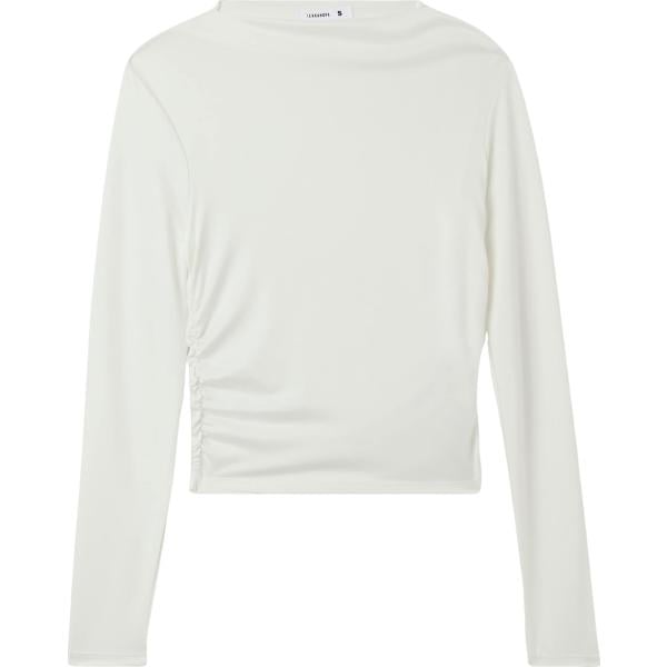 t-shirt Terranova bianco tinta unita