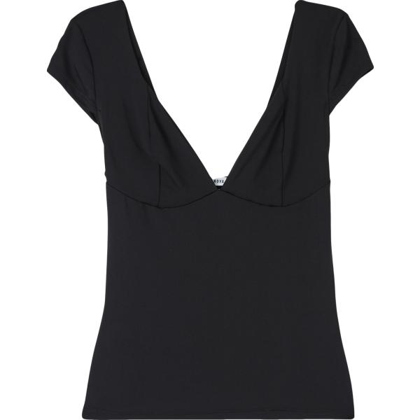 t-shirt Terranova nero tinta unita