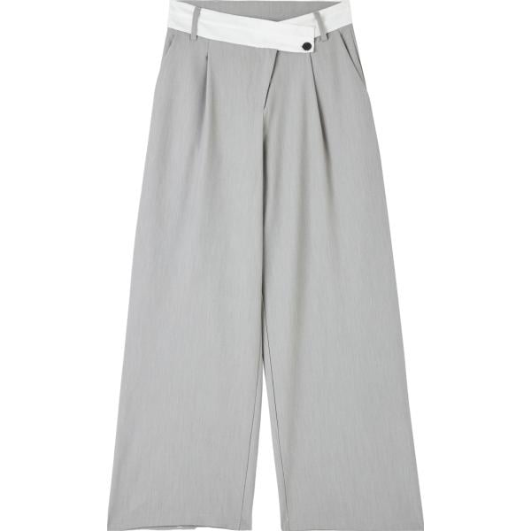 pantaloni a palazzo Terranova grigio