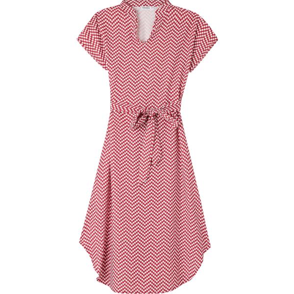 vestiti midi/longuette Terranova rosso a pois