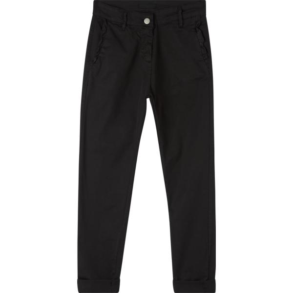 pantaloni chino Terranova nero tinta unita