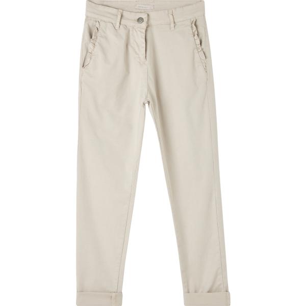pantaloni chino Terranova bianco tinta unita