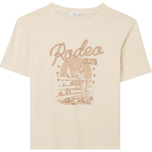 t-shirt Terranova bianco con stampe