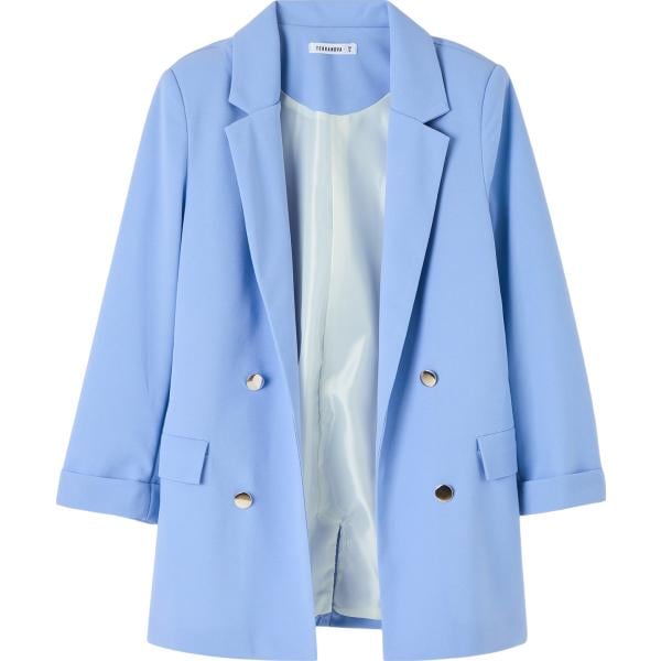 blazer Terranova blu tinta unita