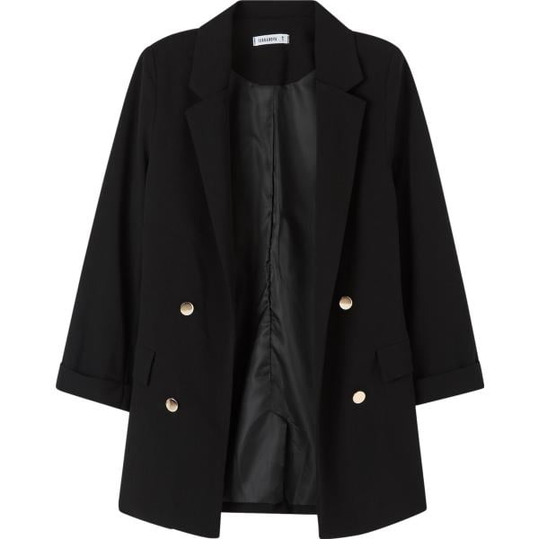 blazer Terranova nero tinta unita