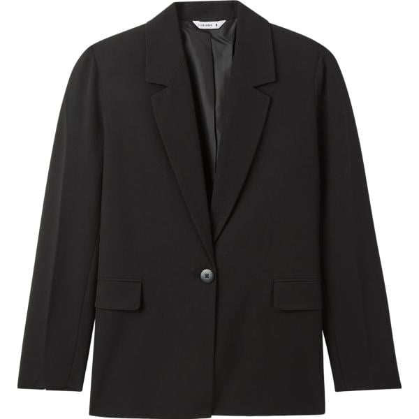 blazer Terranova nero tinta unita