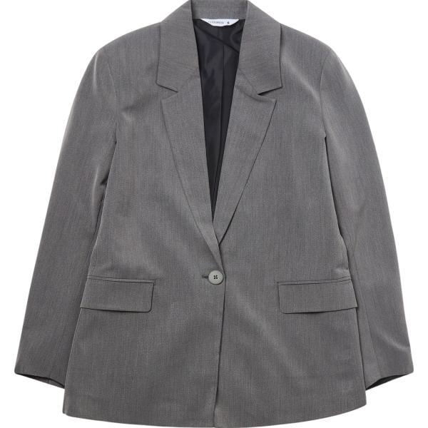 blazer Terranova grigio tinta unita