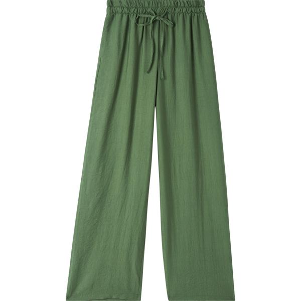 pantaloni Terranova verde tinta unita