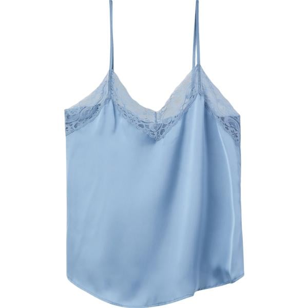 top Terranova blu tinta unita