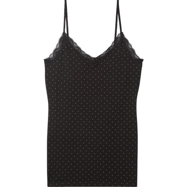 top Terranova nero a pois