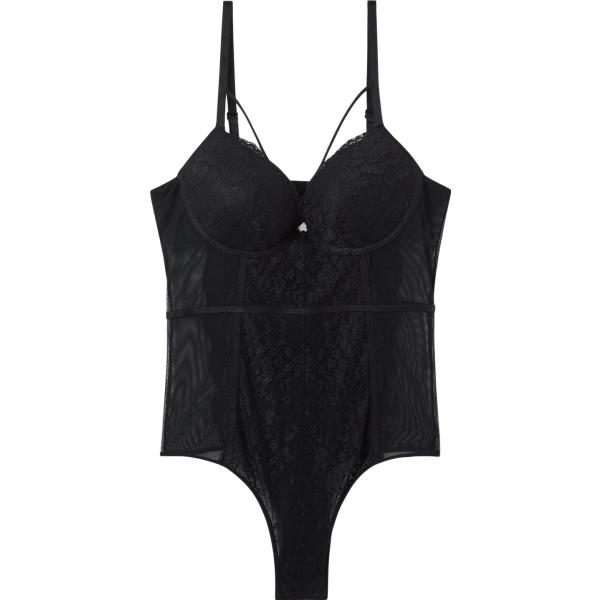 body Terranova nero tinta unita