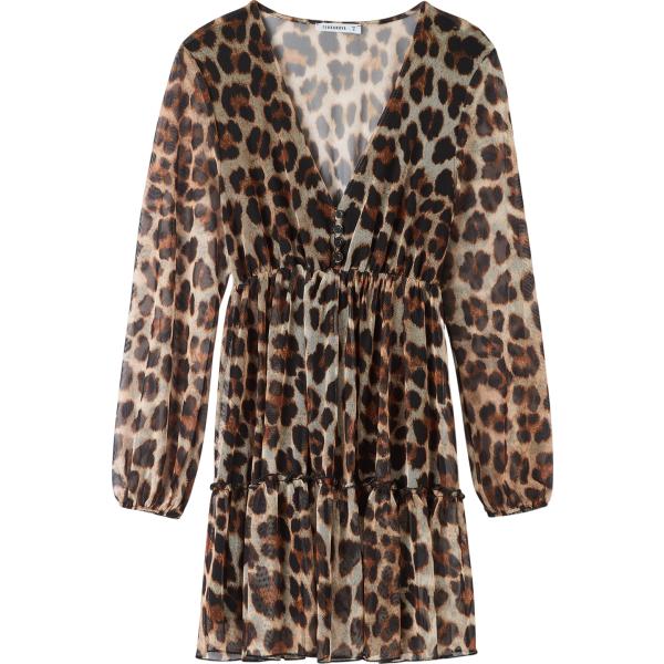 vestiti corti Terranova marrone animalier
