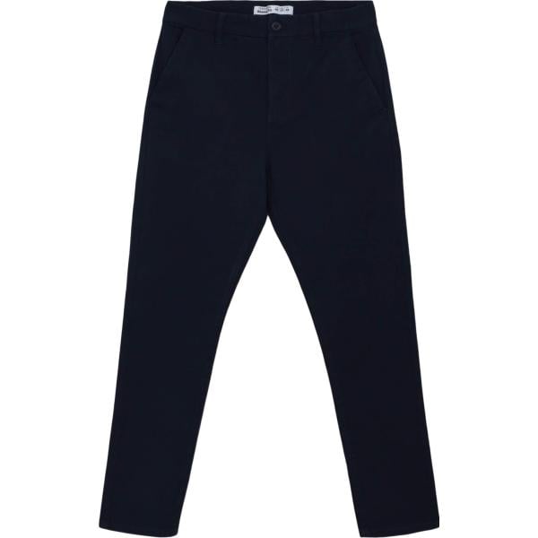 pantaloni chino Terranova blu tinta unita