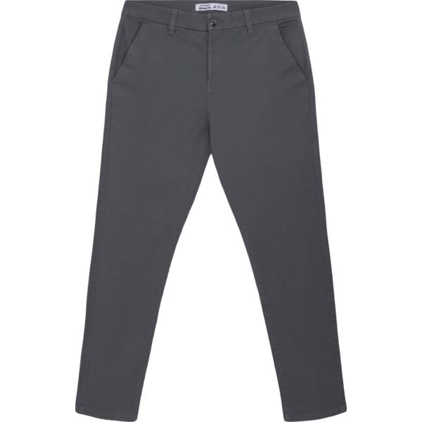 pantaloni chino Terranova grigio tinta unita