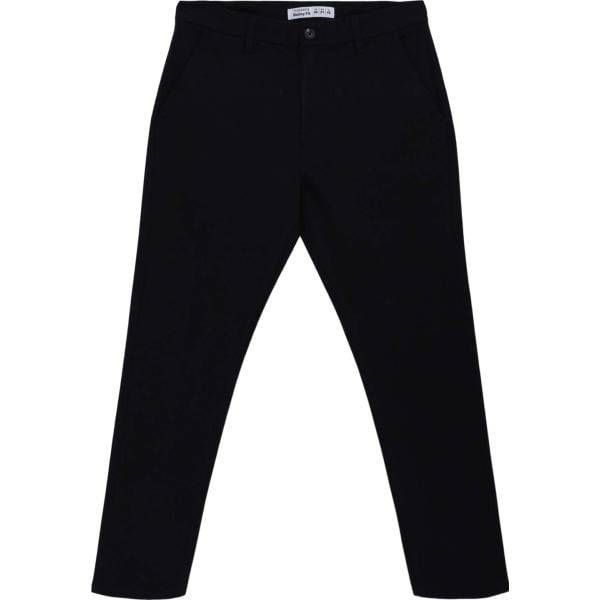 pantaloni chino Terranova nero tinta unita