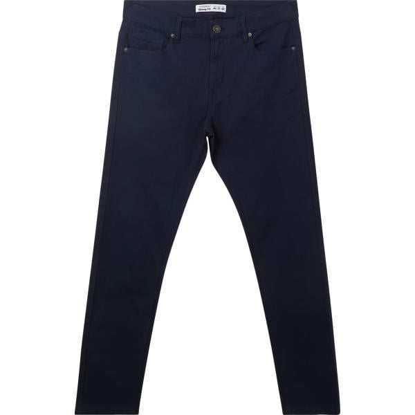 pantaloni skinny Terranova blu tinta unita