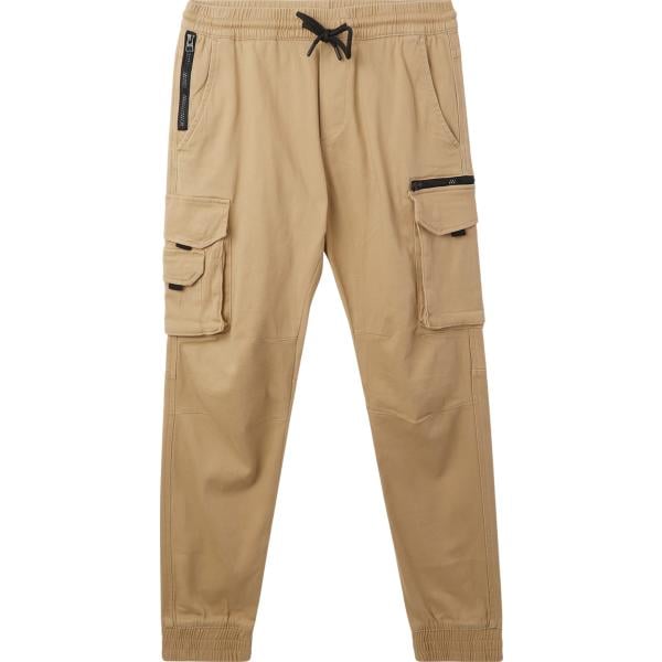 pantaloni cargo Terranova marrone tinta unita