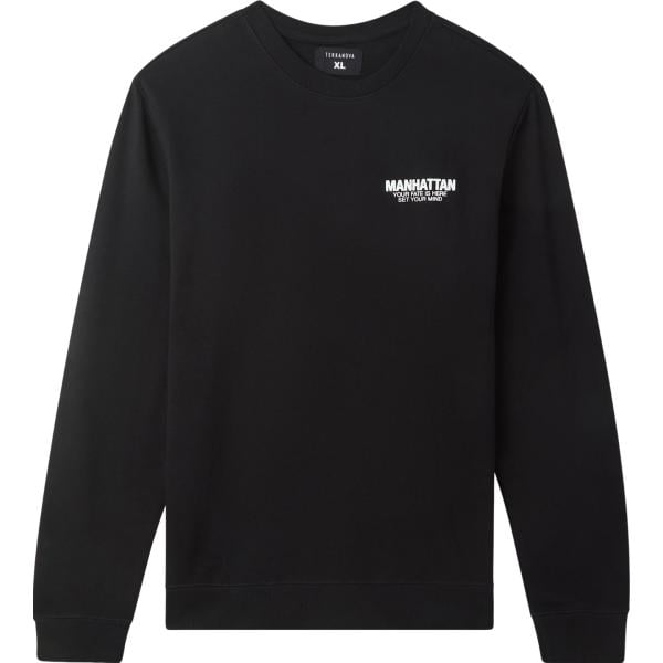 felpe Terranova nero con stampe