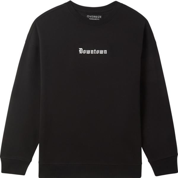 felpe Terranova nero con stampe