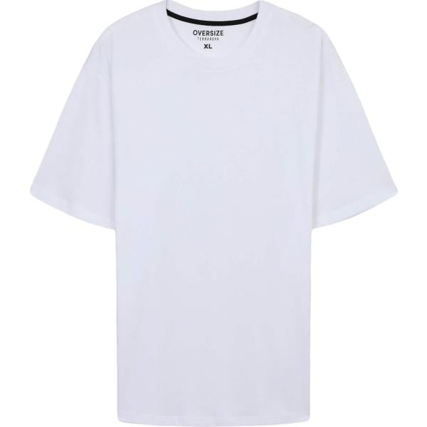 t-shirt Terranova bianco tinta unita