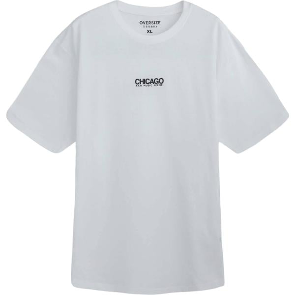 t-shirt Terranova bianco con stampe