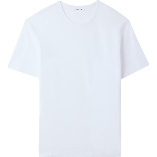t-shirt Terranova bianco tinta unita