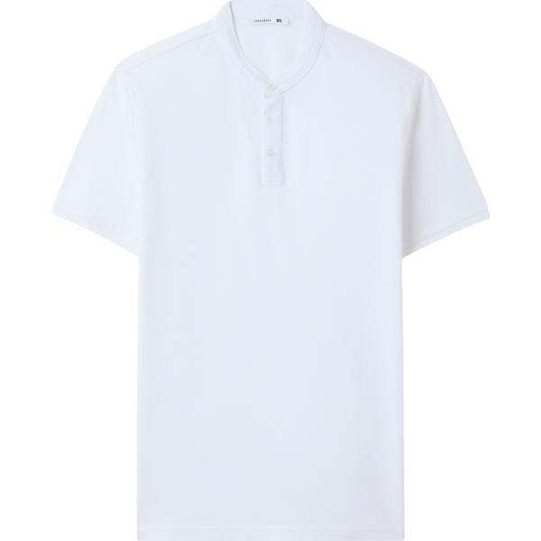 t-shirt Terranova bianco tinta unita