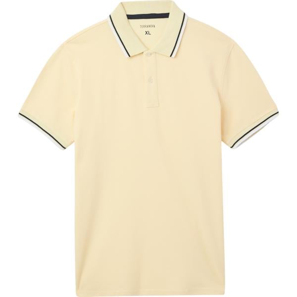 polo Terranova marrone a righe