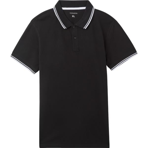 polo Terranova nero a righe