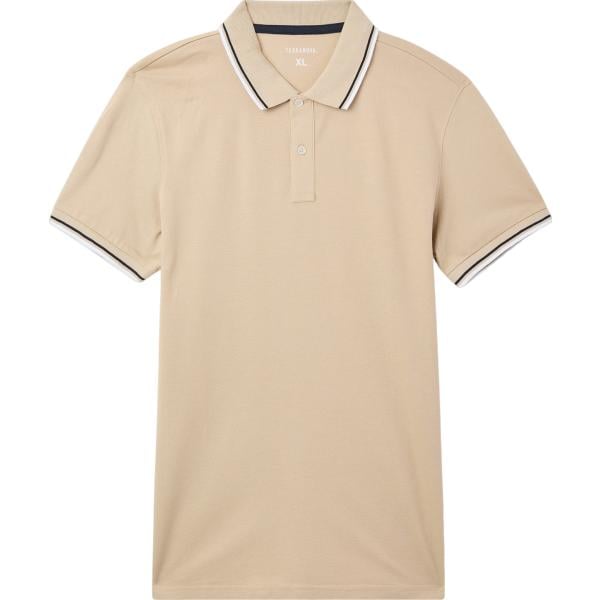 polo Terranova marrone a righe