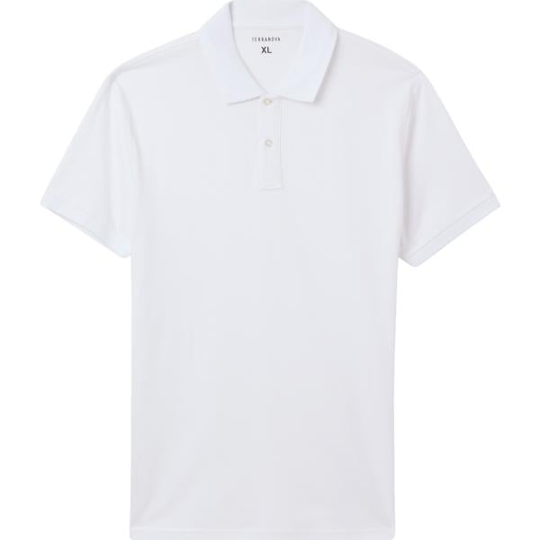 polo Terranova bianco tinta unita