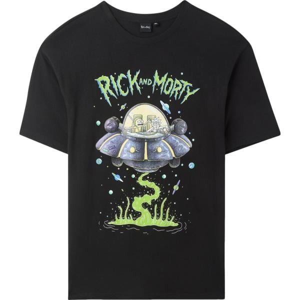 t-shirt Terranova nero con stampe