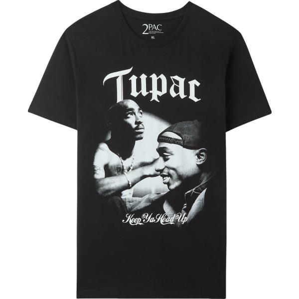 t-shirt Terranova nero con stampe