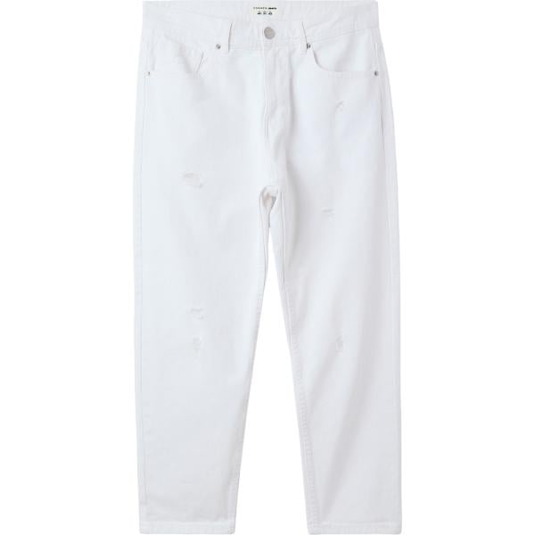 jeans strappati Terranova bianco