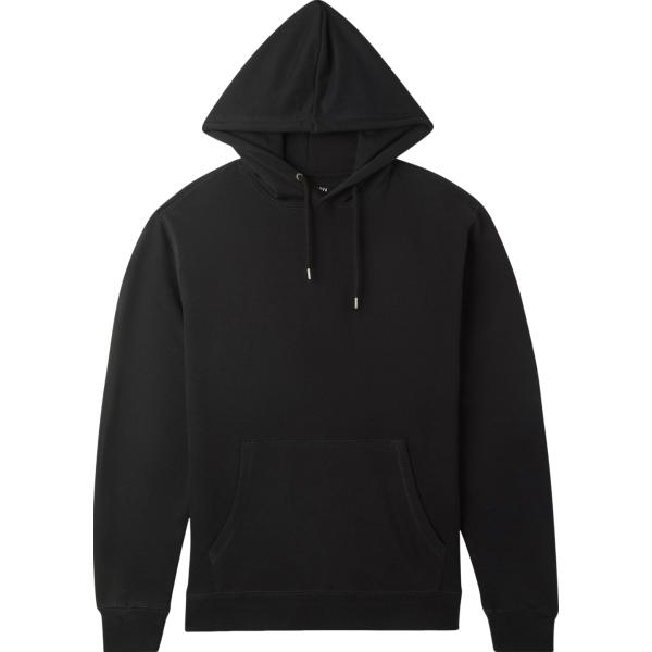 felpe con cappuccio Terranova nero tinta unita