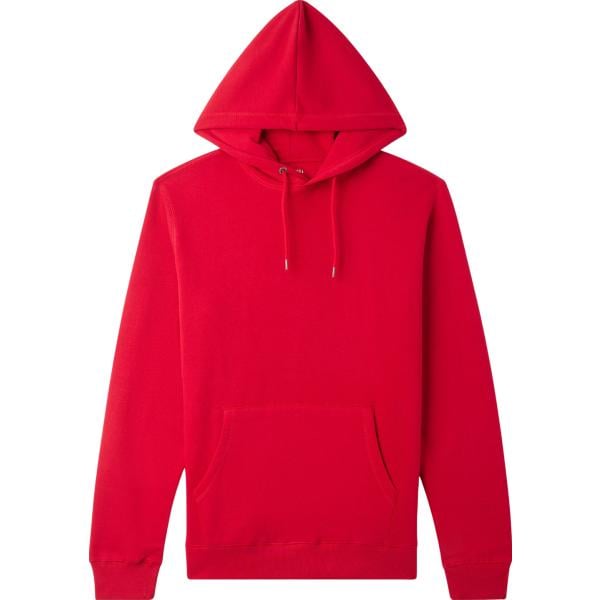 felpe con cappuccio Terranova rosso tinta unita