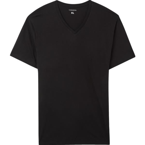 t-shirt Terranova nero tinta unita