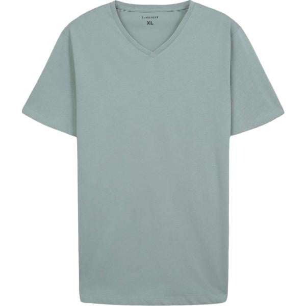 t-shirt Terranova blu tinta unita